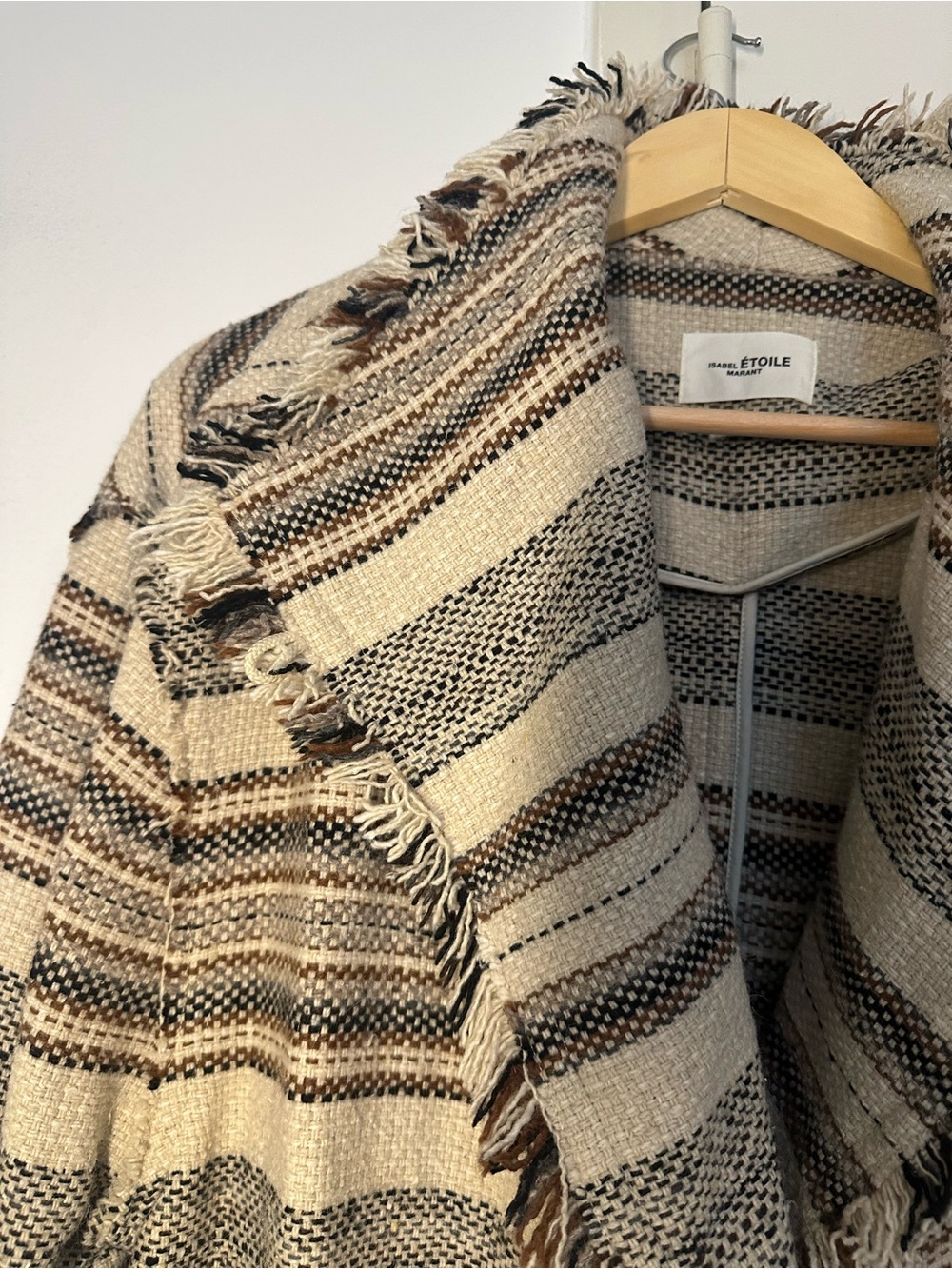 ISABEL MARANT ETOILE Josia Wool-Blend Striped Coat - Picture 5 of 9